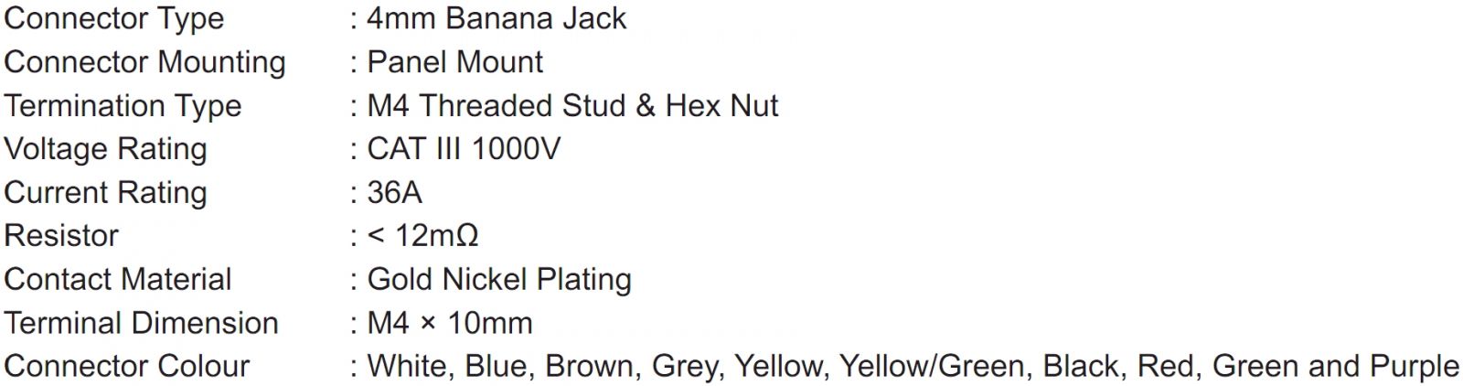 שקעים 4 מ''מ למעבדות אלקטרוניקה TENMA 72-14152 TEXT